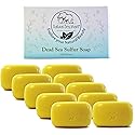 Natural Elephant Dead Sea Sulfur Soap 4.4 oz with Dead Sea Salt, Aloe Vera, Sulphur Face and Body Cleanser Bar for All Skin Types (10 Pack (44 oz Beauty & Personal Care Natural Elephant