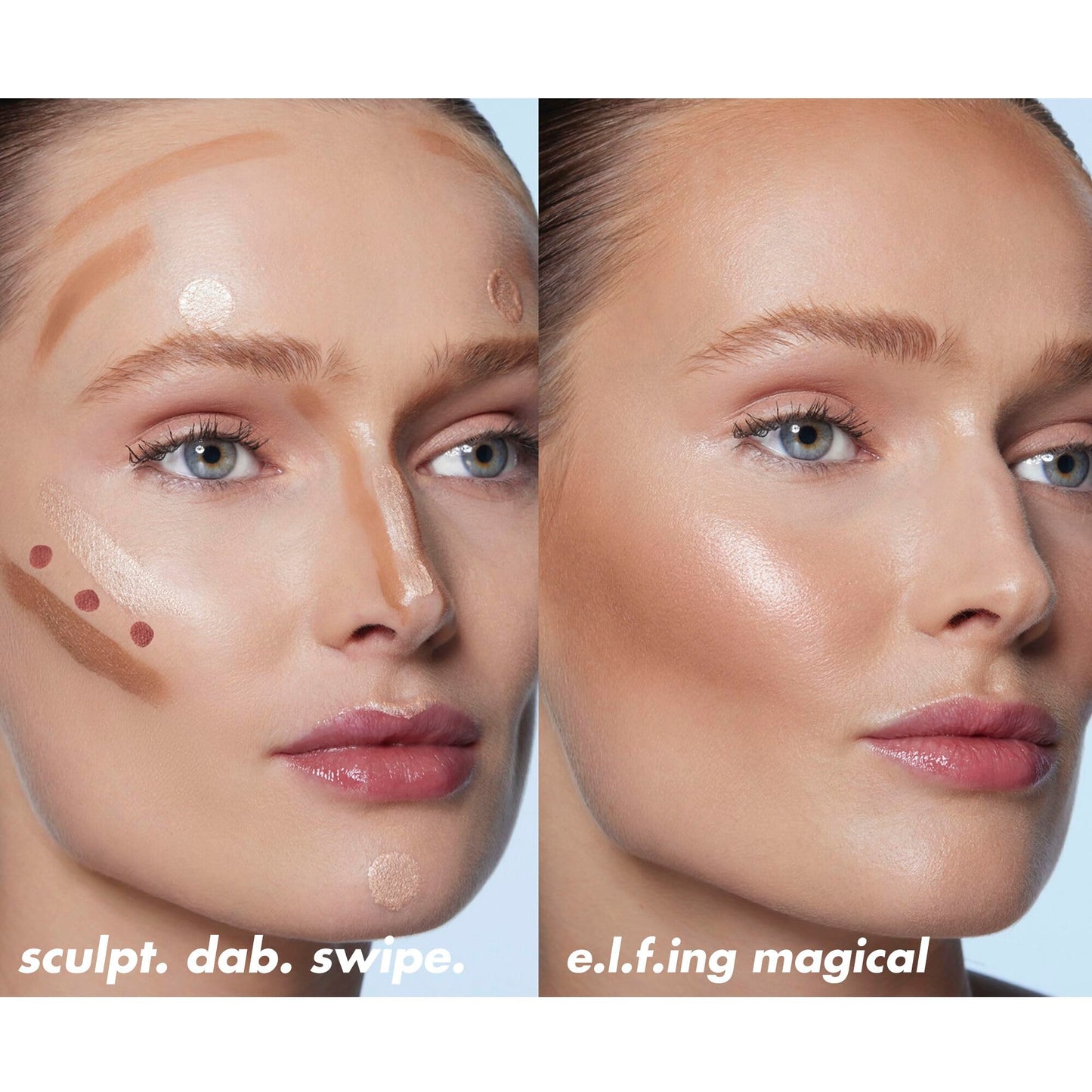 e.l.f. Halo Glow Contour Beauty Wand, Liquid Contour Wand For A Naturally Sculpted Look, Buildable Formula, Vegan & Cruelty-free, Light/Medium Beauty and Personal Care e.l.f.