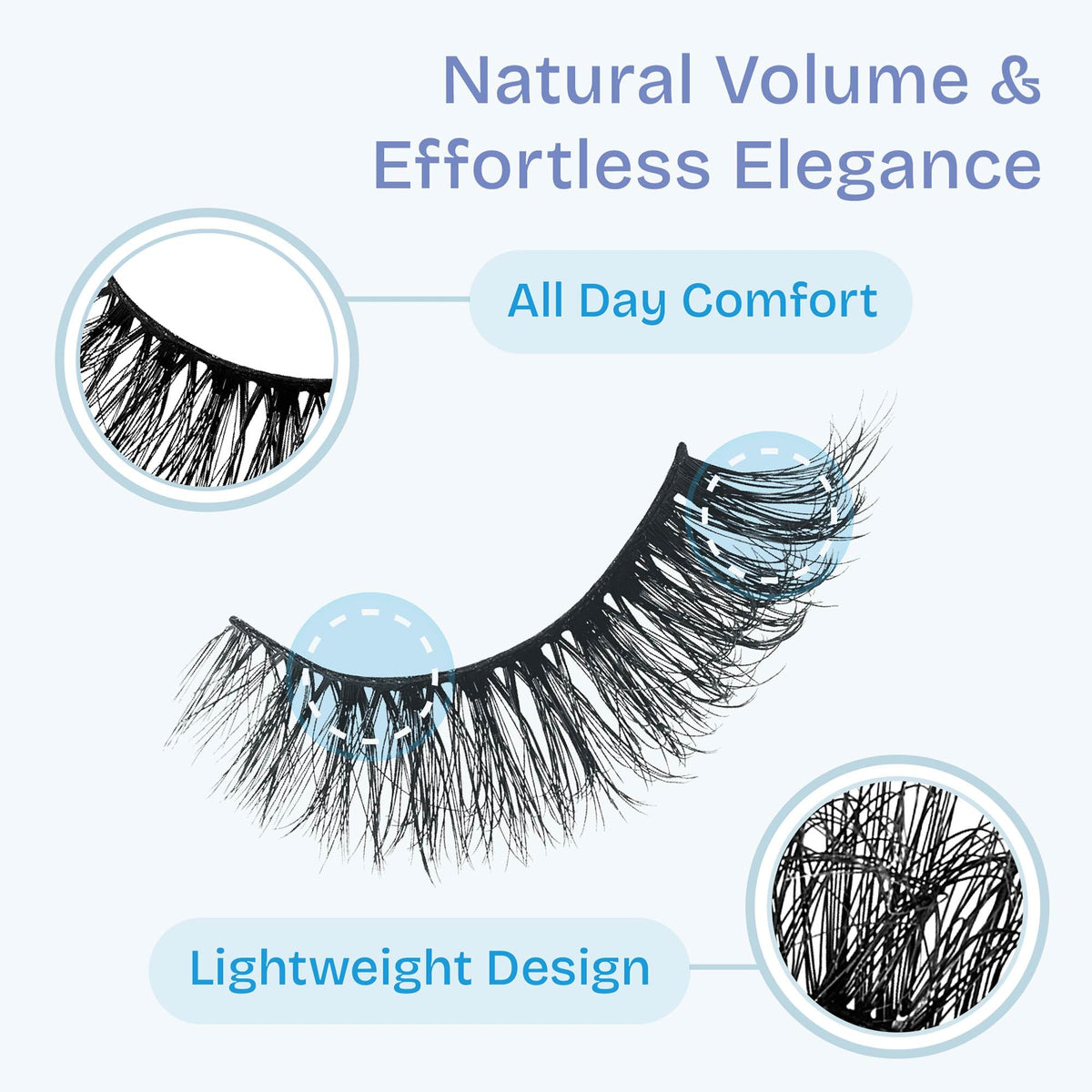 Broadway False Lashes Multipack, Faux Mink Wispy Volume Strip Eyelashes, Natural Look for Daily & Glam Wear, 5 Pairs Fluffy & Lightweight Cat Eye