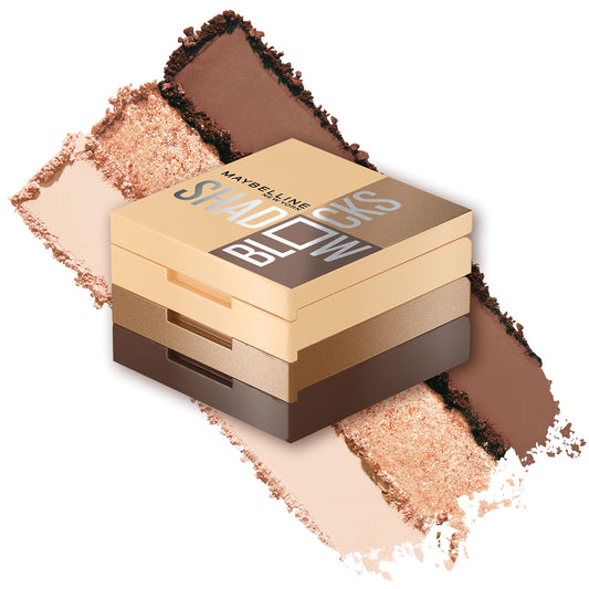 Maybelline New York Shadow Blocks Shadow Blocks Eyeshadow Palette, Stacked Eye Shadow Trio, North 3rd & Bedford Ave, 0.08 oz Beauty & Personal Care MAYBELLINE