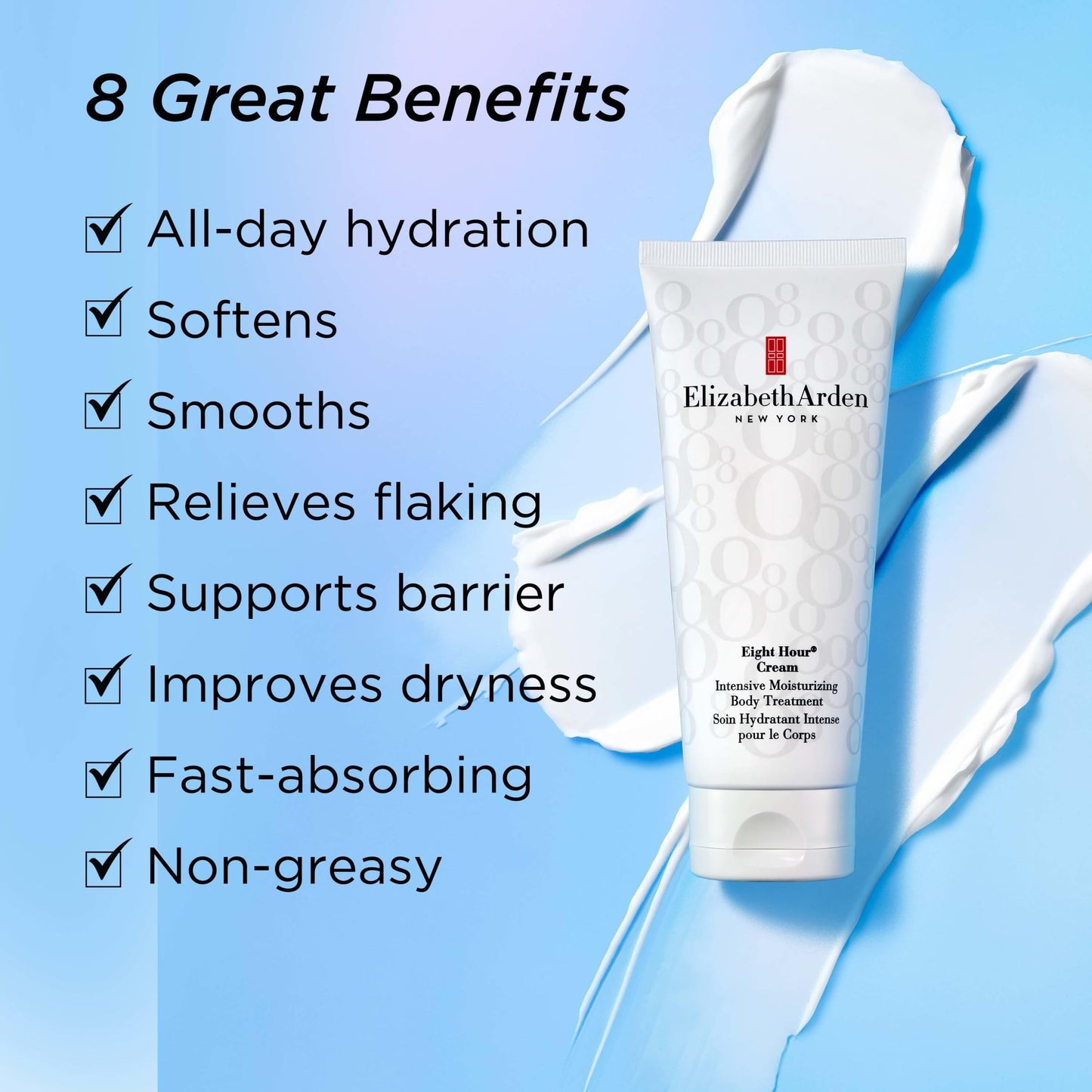 Elizabeth Arden Eight Hour Cream Intensive Moisturizing Body Treatment, Hydrating Lotion for Dry Skin, Made with Shea Butter & Glycerin, 6.8 oz Beauty & Personal Care Elizabeth Arden