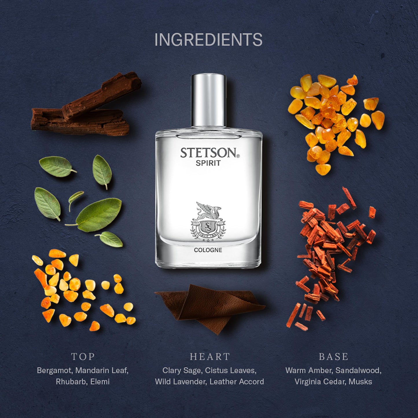 Stetson Spirit 1.7 oz Cologne w/ 1.5mL Legend Vial Beauty & Personal Care Stetson