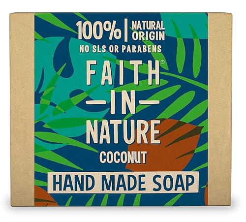 FAITH IN NATURE Coconut Soap Bar, 100 GR Beauty & Personal Care FAITH IN NATURE