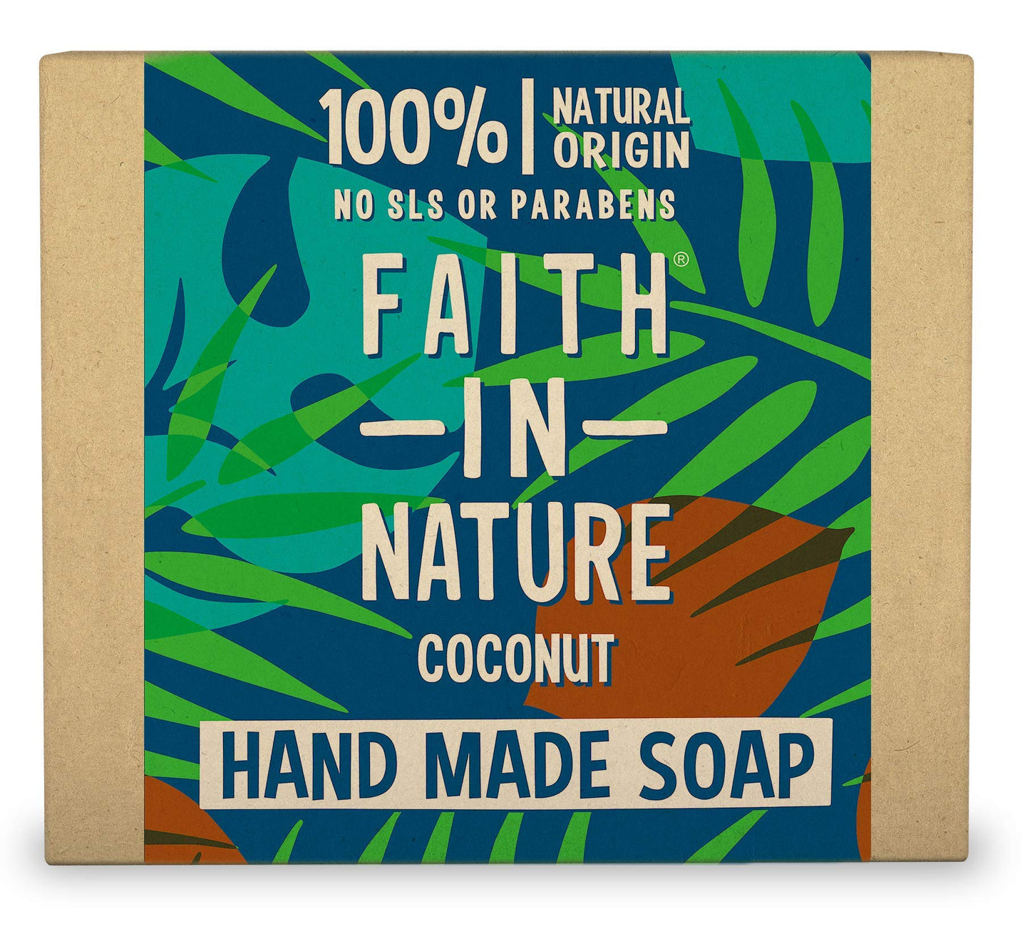 FAITH IN NATURE Coconut Soap Bar, 100 GR Beauty & Personal Care FAITH IN NATURE