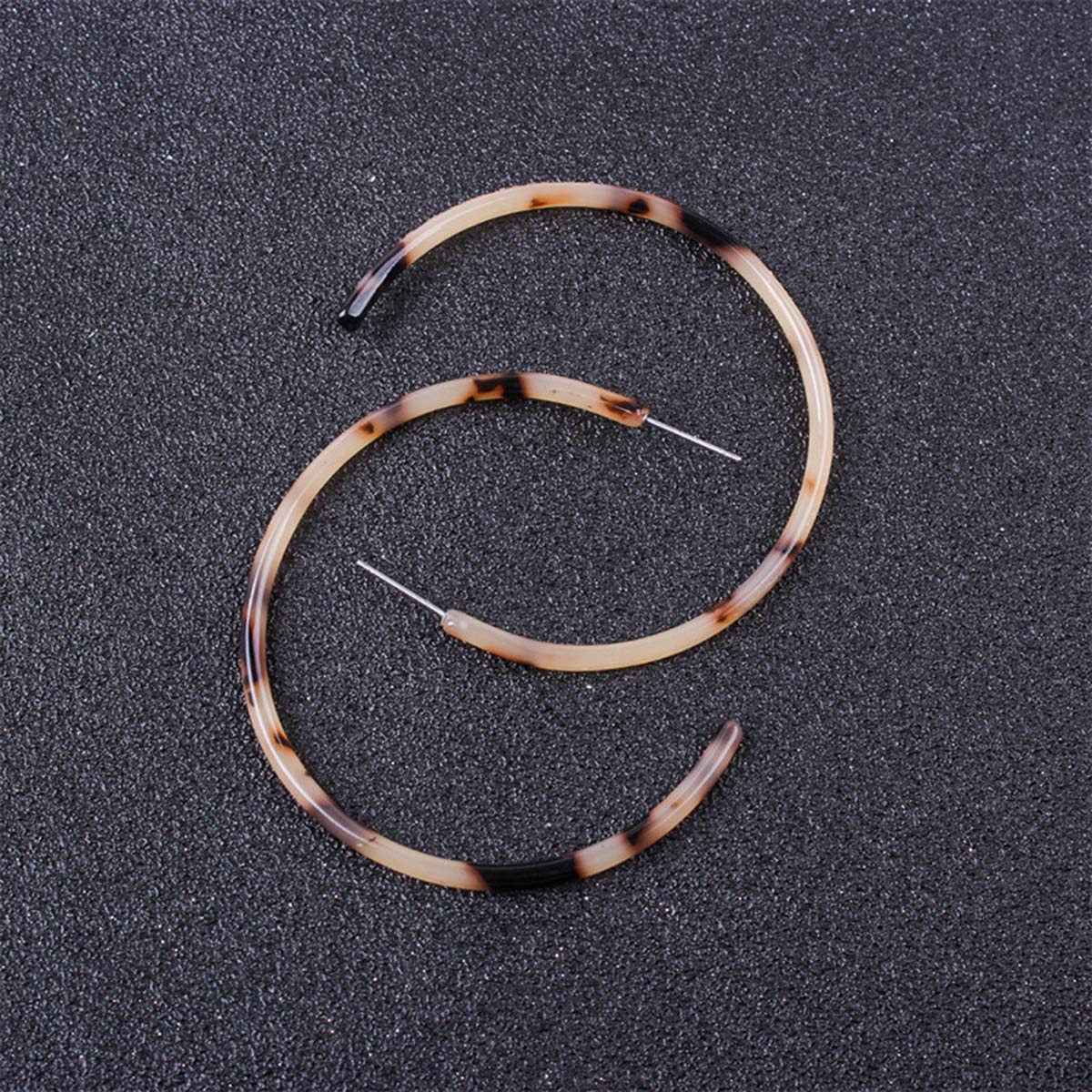 DoubleNine Hoop Round Earrings Open Circle Acrylic Geometric Dangle Bohemian for Women Girls Gift for Her (light) Beauty & Personal Care Doubnine