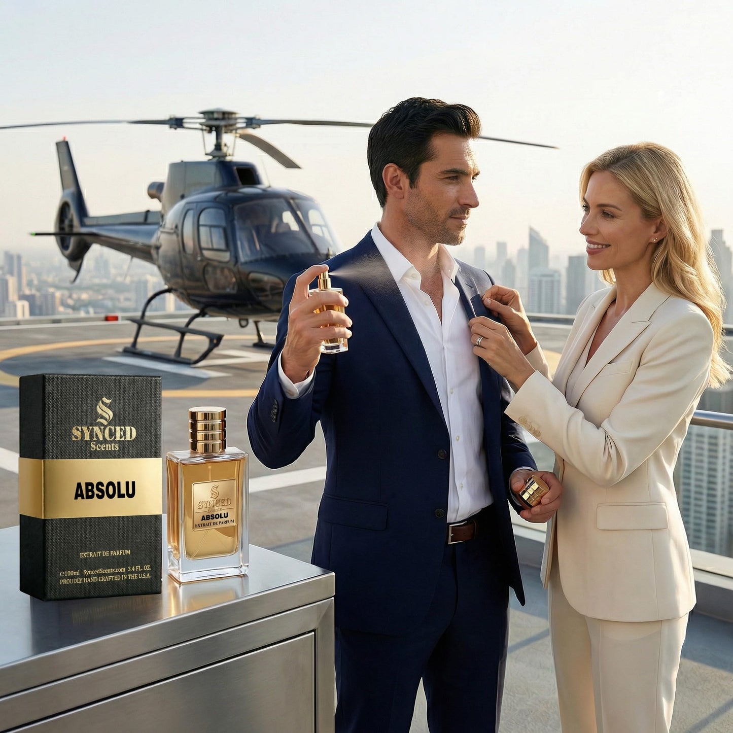 SYNCED Scents ABSOLU Inspired by Absolu Aventus Perfume for Men - Long Lasting Citrus Fruity Woody Fragrance - Intense Fresh Masculine Bergamot Beauty & Personal Care SYNCED Scents