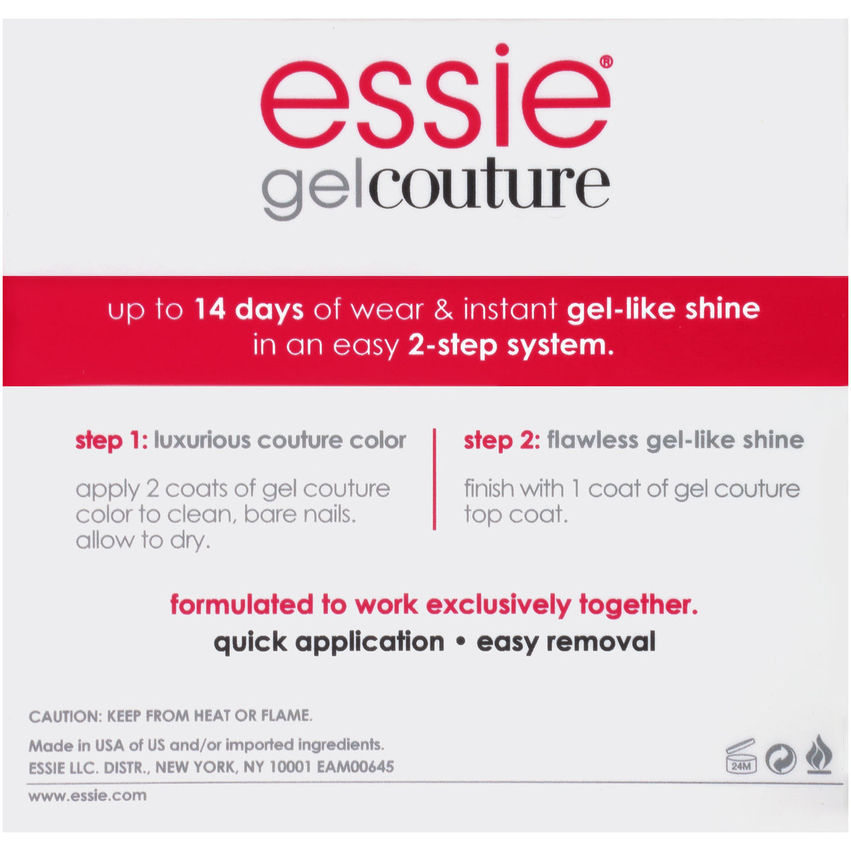 essie gel couture nail polish + top coat kit, V.I.Please + top coat