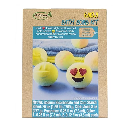 Life of the Party Emoji Bath Bomb Kit, Beauty & Personal Care Life Of The Party