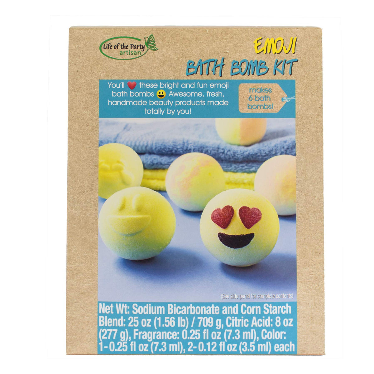 Life of the Party Emoji Bath Bomb Kit, Beauty & Personal Care Life Of The Party