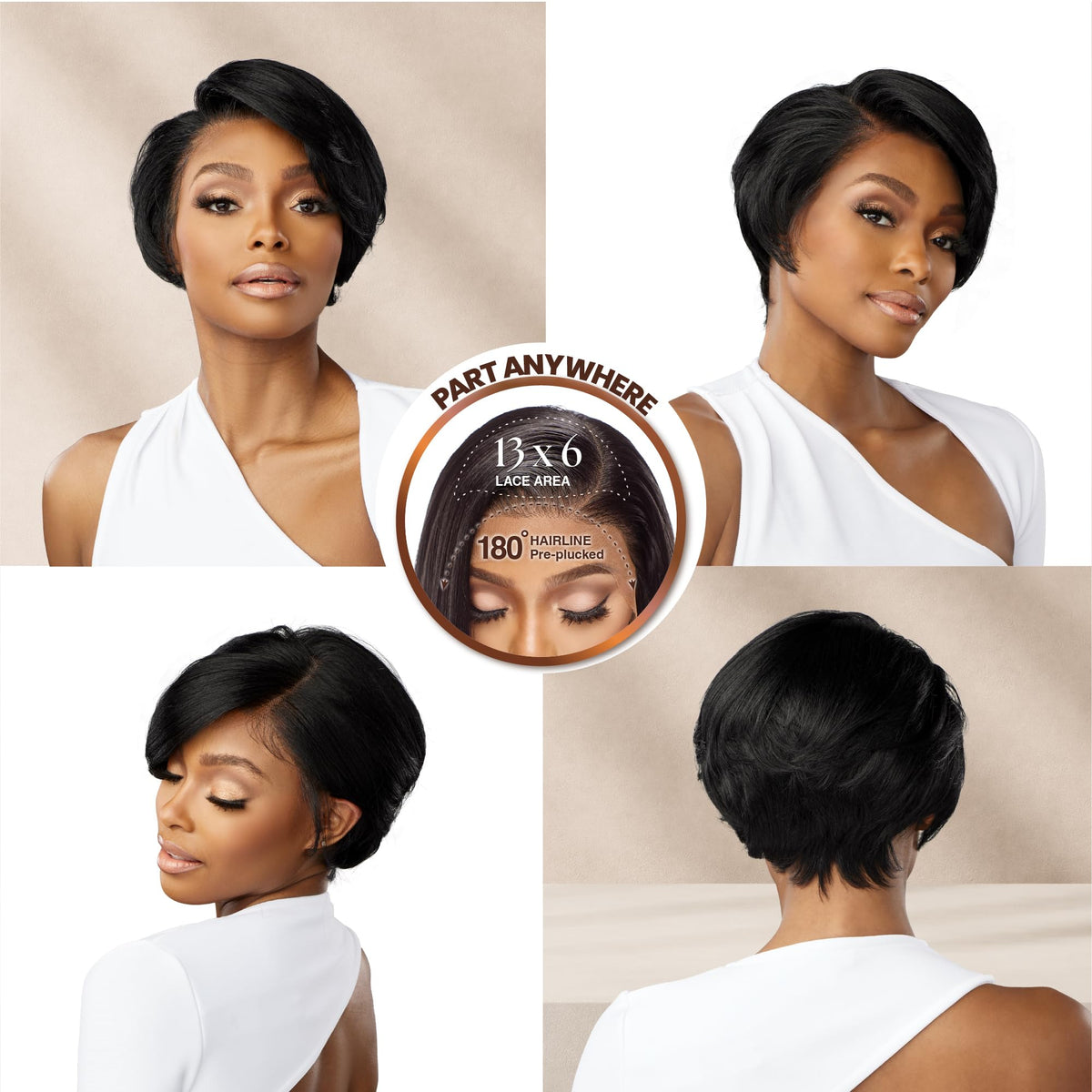Sensationnel Bare Lace 13x6 Wig-Unit 18, PLATINUMASHBLONDE