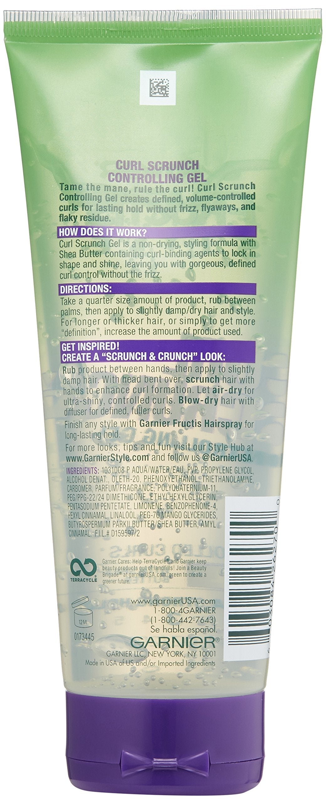 Garnier Fructis Style Scrunch Controlling Gel, Curl, 6.8 Fl Oz Beauty & Personal Care Garnier