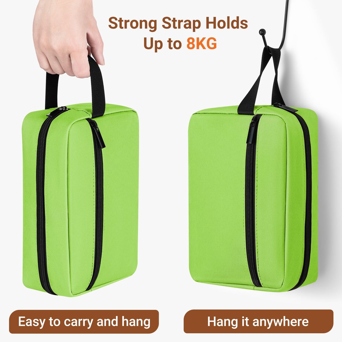 Elviros Travel Toiletry Bag for Women and Men,Lightweight Makeup Bag Hanging Dopp Kit with Shaving Compartment Cosmetic Organizer Small Tool Bag Beauty and Personal Care Elviros