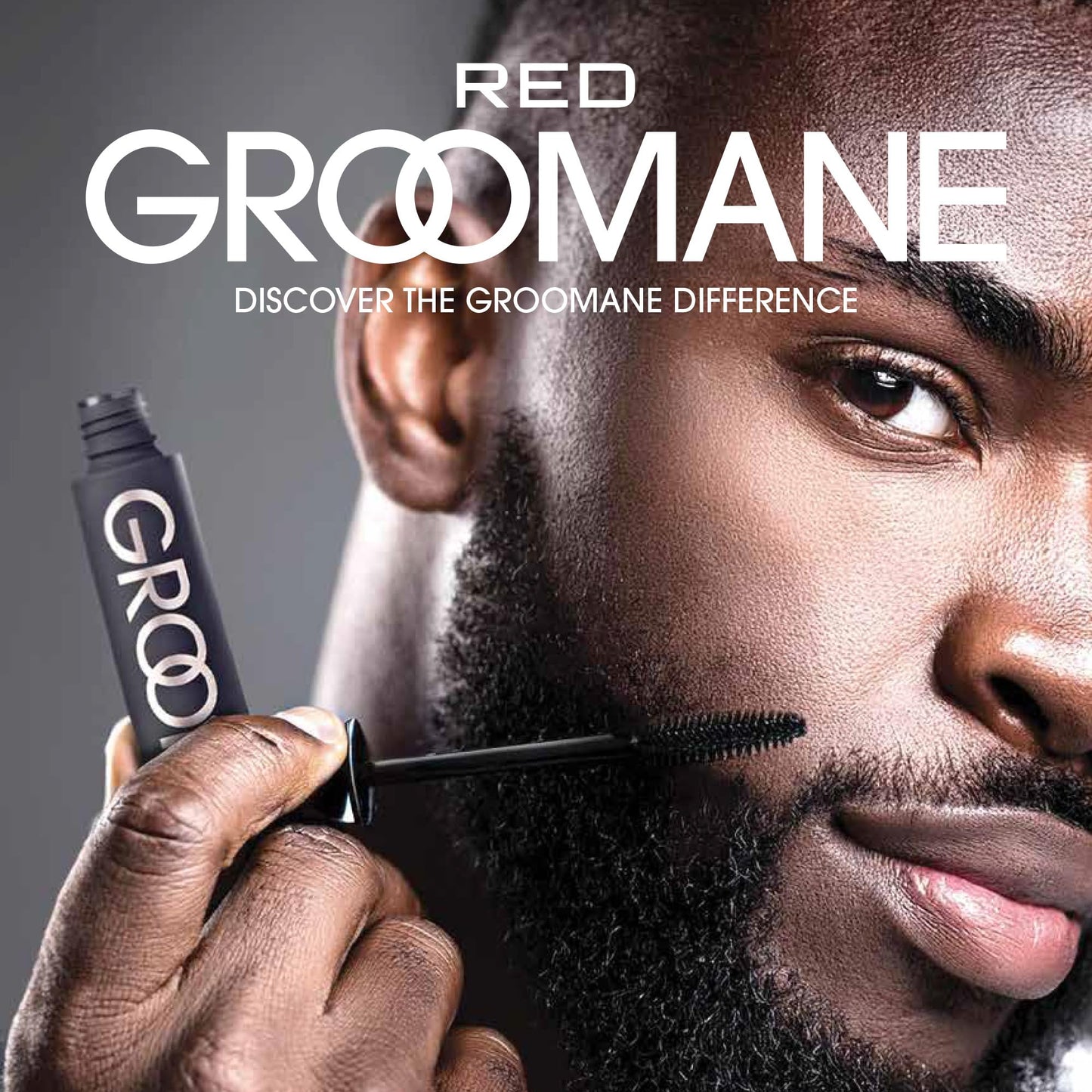 Red by Kiss Groomane Men Gray Coverage Touch-Up, Temporary Brush-On Hair Color for Beards, Sideburns Root & Brows, Water-Resistant & Sweatproof, Easy Beauty & Personal Care Red by Kiss