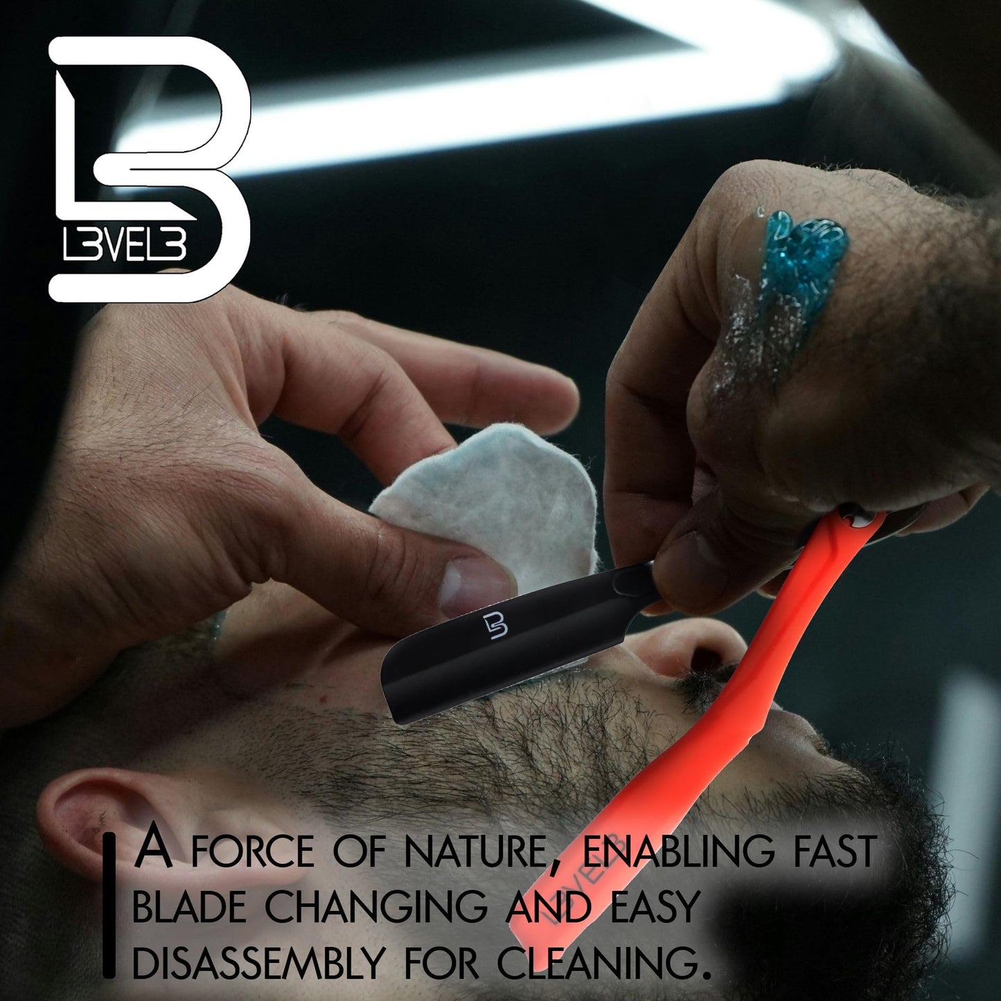 Level 3 Milly Razor - Fast and East to Assemble - Excellent Grip and Control - Straight Razor Holder- Level Three Holder Beauty and Personal Care L3