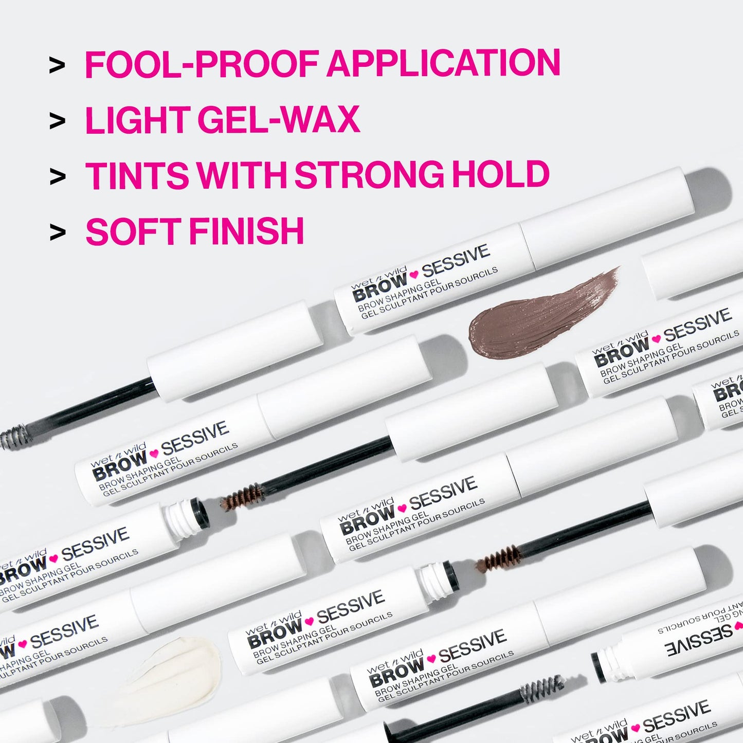 wet n wild Brow-Sessive Eyebrow Shaping Makeup Gel Brown Beauty & Personal Care wet n wild