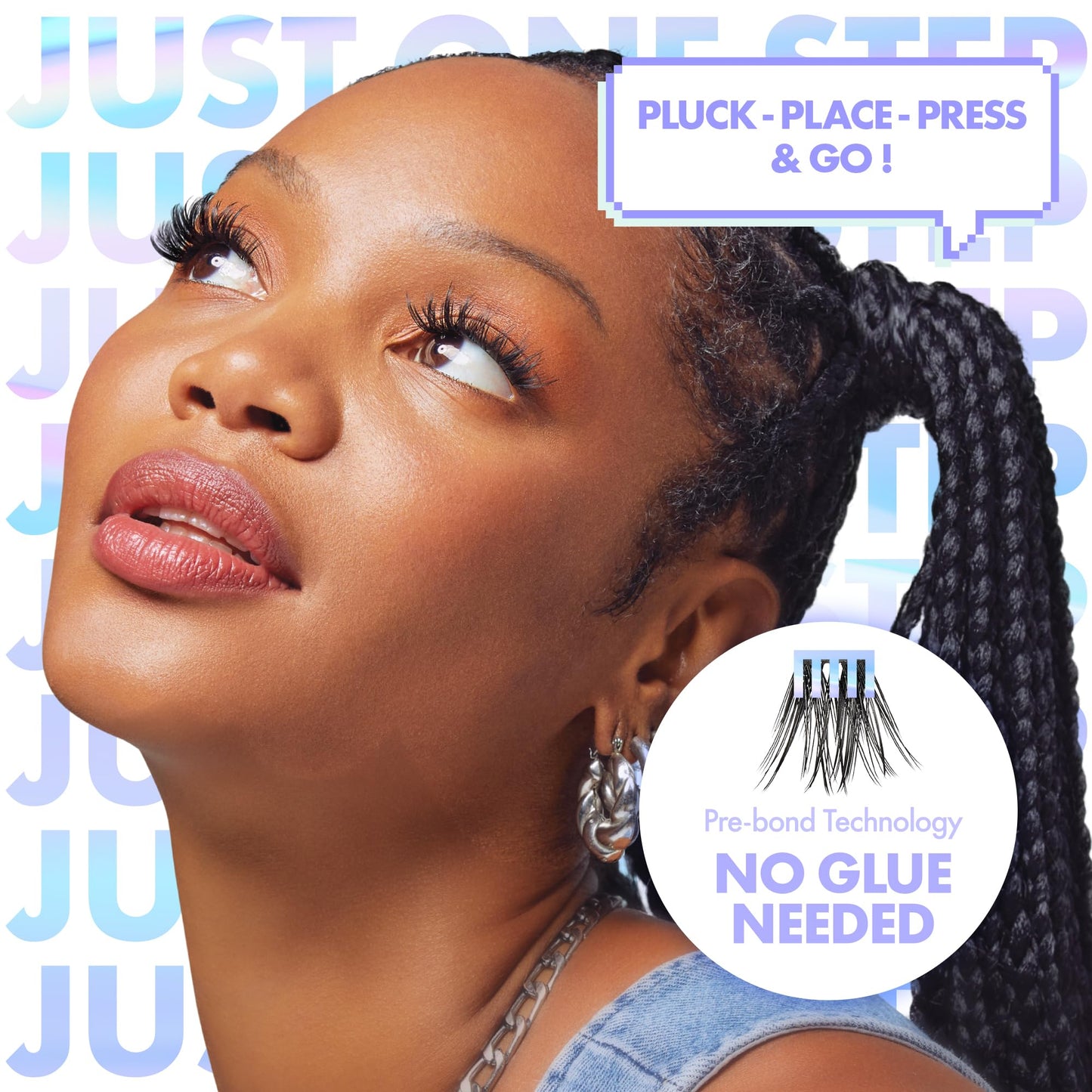 i-ENVY Press&Go Self-Adhesive Eyelashes, No Glue Needed False Eyelash Clusters, Easy Application 1 Step Press-On Lashes, No Damage or Residue (Every… Beauty & Personal Care i•ENVY