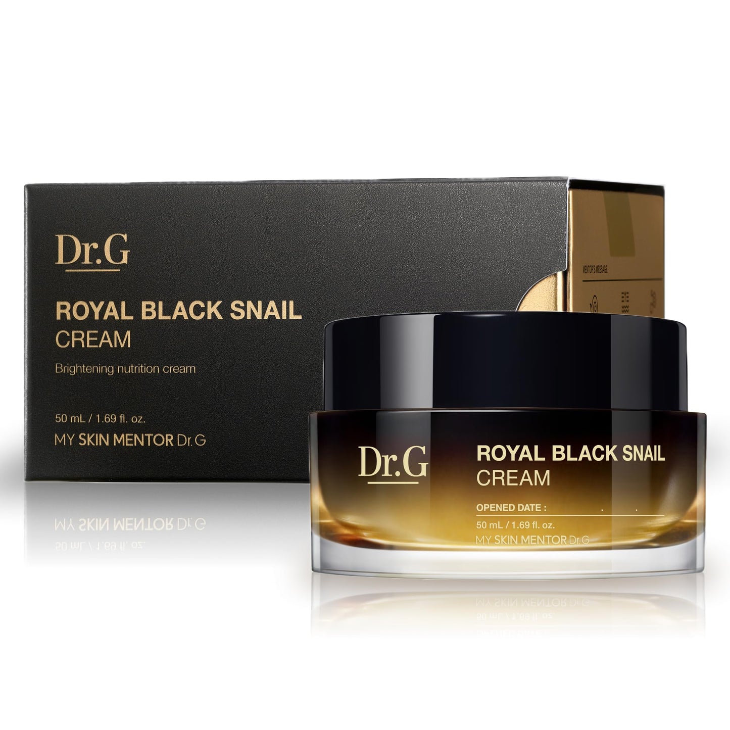 Dr. G Royal Black Snail Cream, 50ml - Korean Moisturizer, Snail Mucin Moisturizer, Korean Skin Care Moisturizer, Korean Face Moisturizer Korean Beauty & Personal Care Dr.G