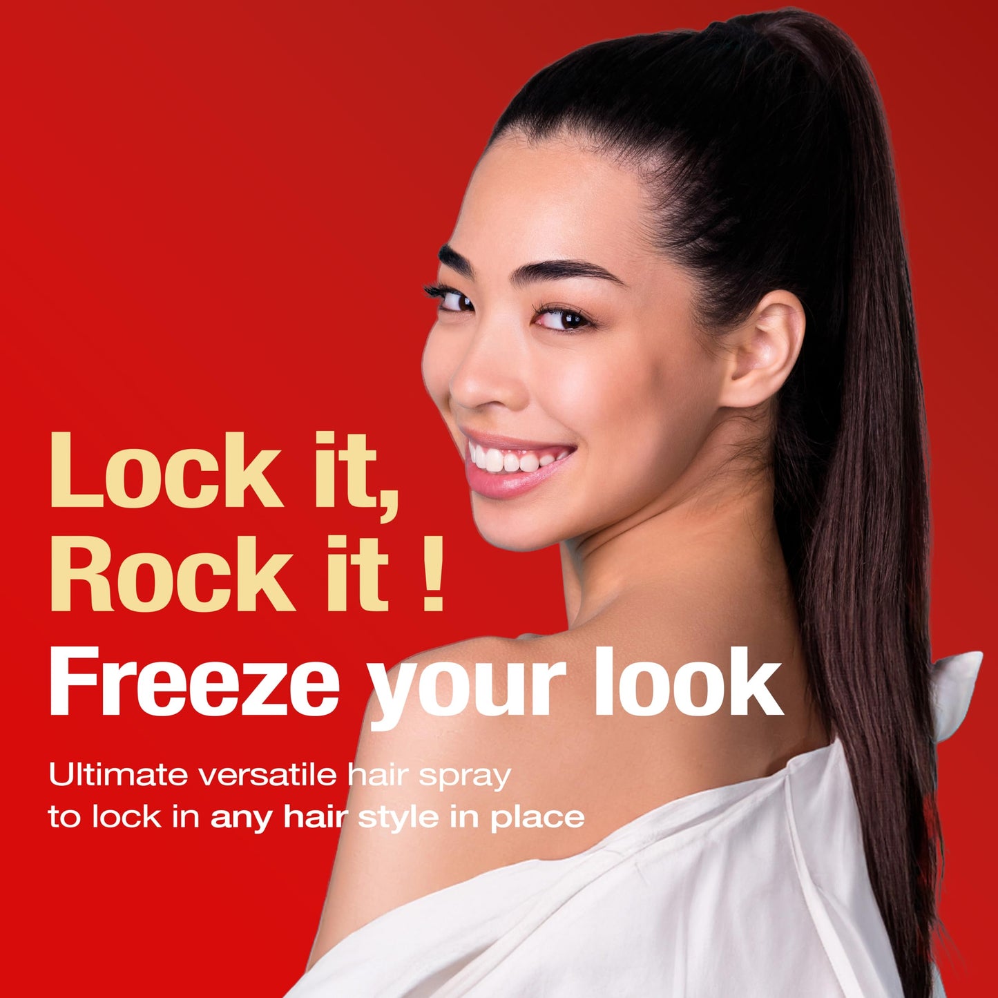 EBIN NEW YORK Wonder Ponytail Bond Freeze Spray Firm Hold - Medium Hair 8oz/ 245ml |Long Lasting Hold, 24-Hour Frizz Control, Shine Enhancing Beauty & Personal Care EBIN NEW YORK