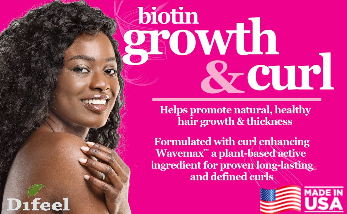 Difeel Growth and Curl Biotin Hair Mask 12 oz. - Hair Mask for Curly Hair Growth Beauty & Personal Care Difeel