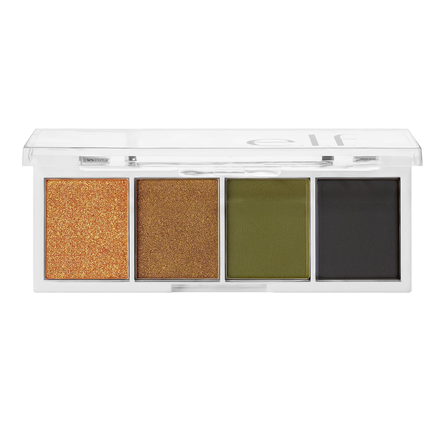 e.l.f. Bite-Size Eyeshadow, Ultra-Pigmented Eye Makeup Quad, 4 Matte & Shimmer Shades, Creamy & Blendable Powder, Hot Jalapeño, 0.12 Oz Beauty & Personal Care e.l.f.