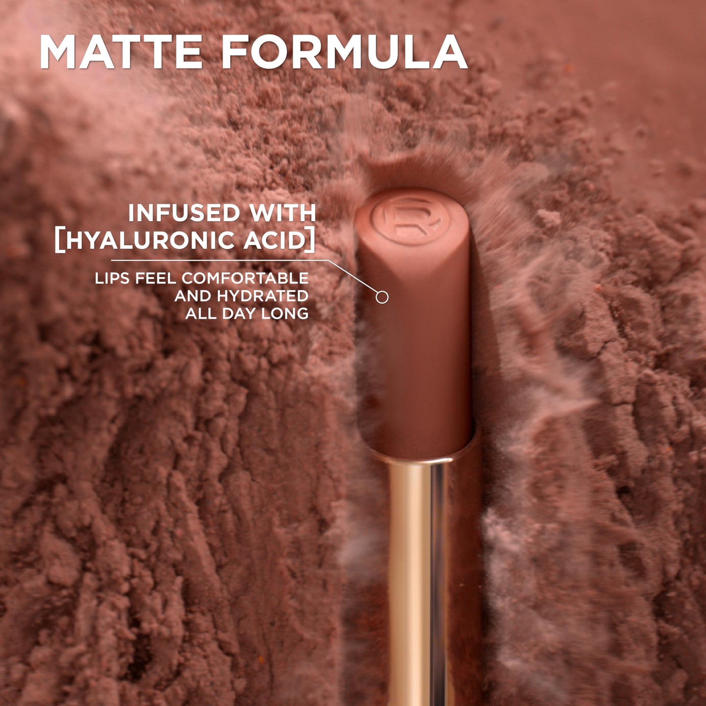 L'Oreal Paris Colour Riche Intense Volume Matte Lipstick, Lip Color Infused with Hyaluronic Acid for up to 16hr All Day Comfort, Le Carmin Courage, Beauty & Personal Care L'Oreal Paris