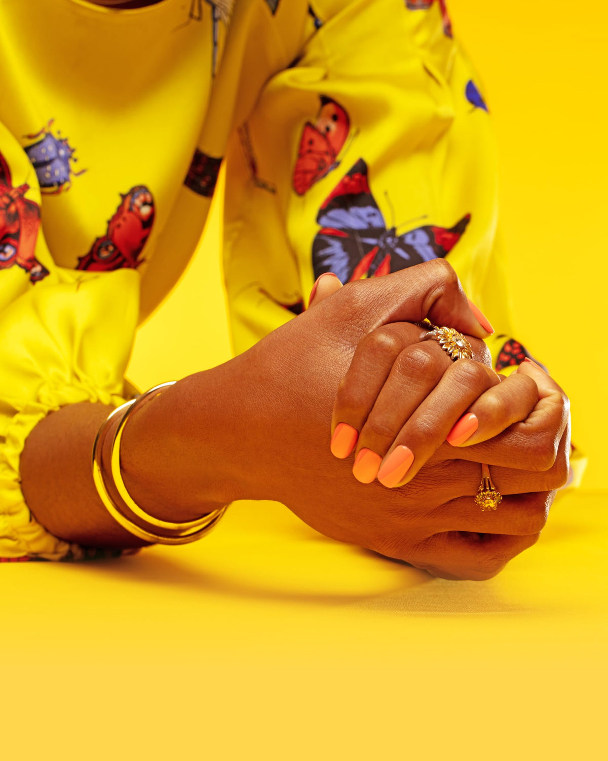 Gelish Feel the Vibes Collection Xpress Dip N Brush Powder Nail Manicure - Orange Crush Blush, 1.5 oz
