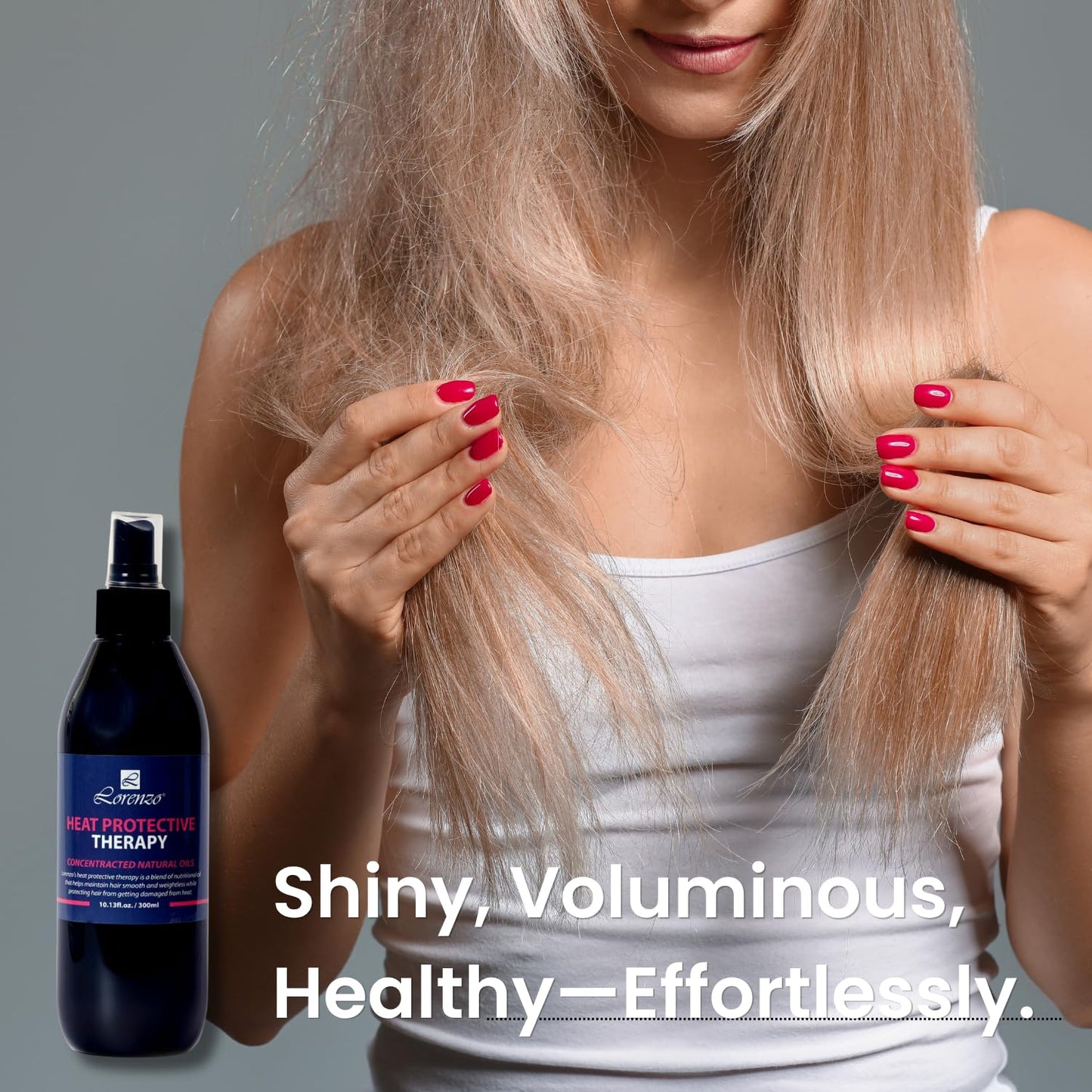L Lorenzo Heat Protective Therapy Hair Spray 10.13fl.oz/300ml Adds Shine and Volume Beauty & Personal Care L Lorenzo