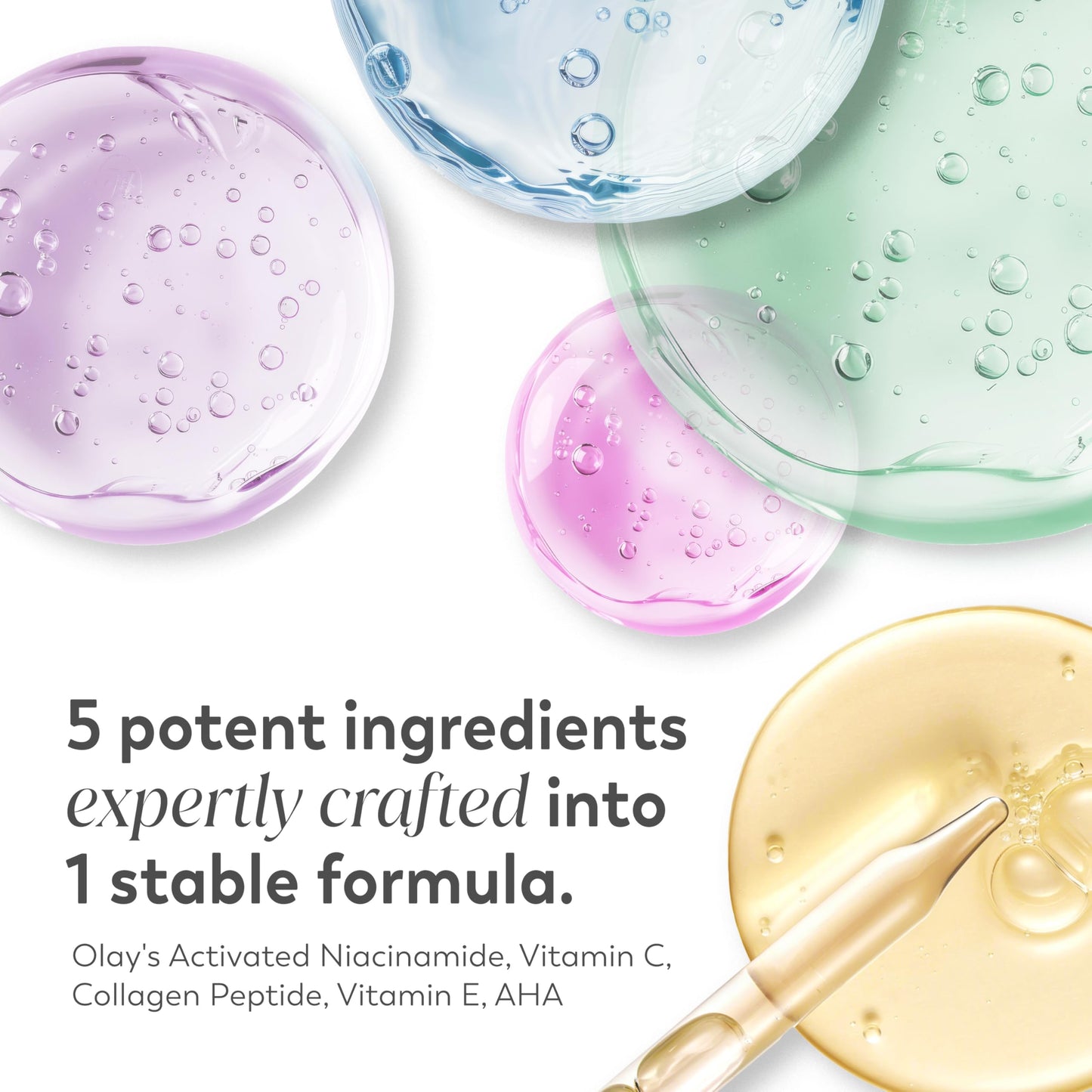 Olay Super Serum Trial Size - Niacinamide, Vitamin C & E, Collagen Peptide, AHA - 5-in-1 Skin Care Benefits - Healthy Glow, Brightening, Hydrating Beauty & Personal Care Olay