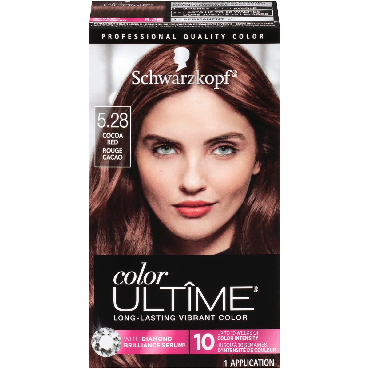 Schwarzkopf Color Ultime Hair Color Cream, 5.28 Cocoa Red (Packaging May Vary) Beauty & Personal Care Schwarzkopf