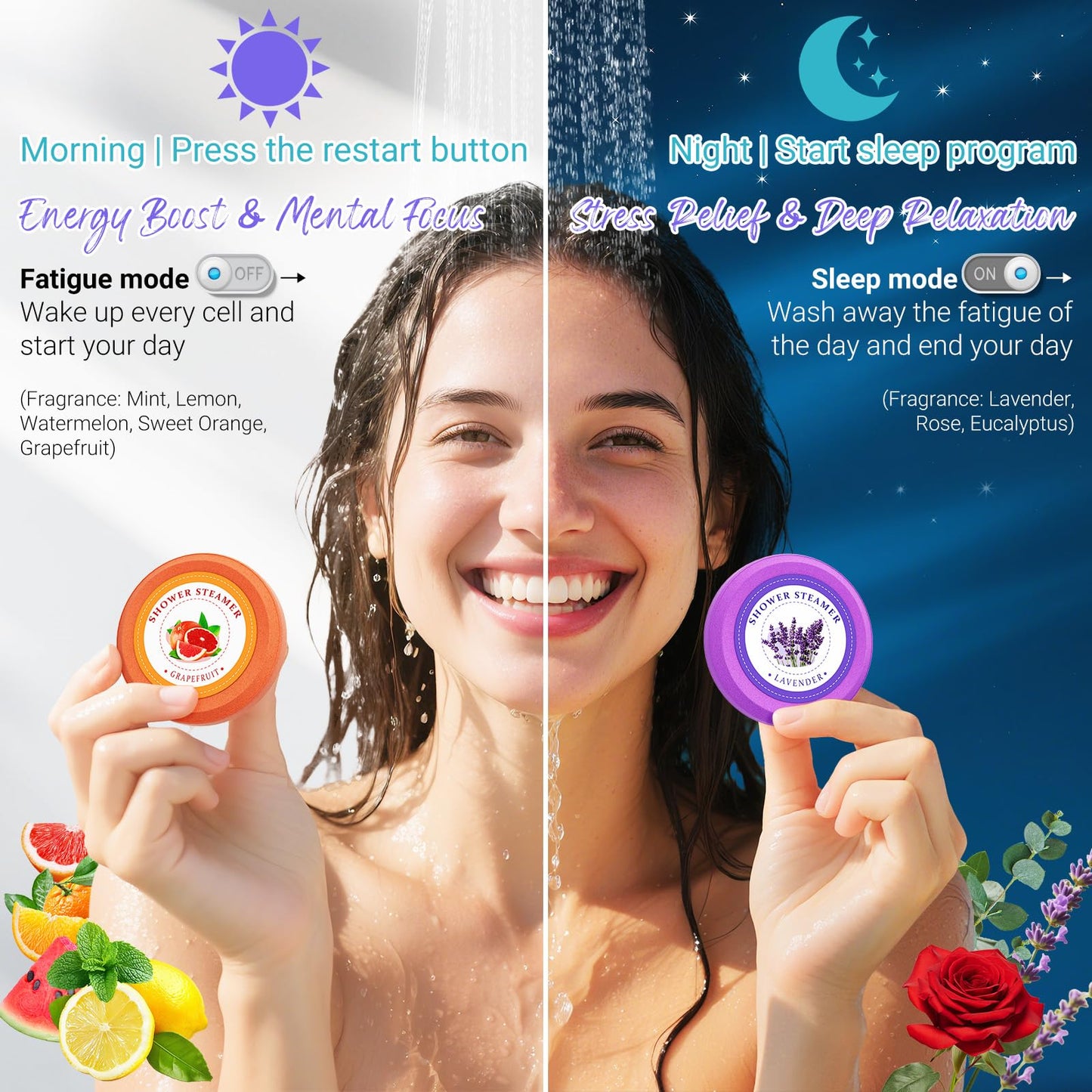Shower Steamers Aromatherapy - sanyi Birthday Gifts for Teen Girls Trendy Stuff 13-18, Shower Bombs with Natural Essential Oils Self Care, Boo Basket Beauty and Personal Care sanyi