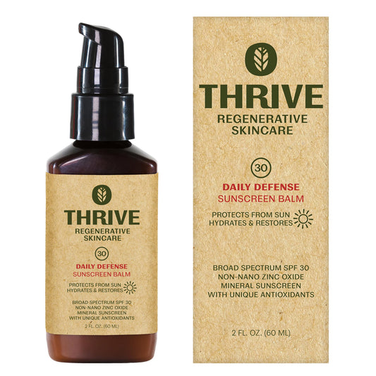 Thrive Natural Care Mineral Face Sunscreen SPF 30 - Daily Sunscreen for Face, No White Cast, Non-Nano Zinc Oxide - Lightweight Moisturizer Beauty & Personal Care Thrive Natural Care