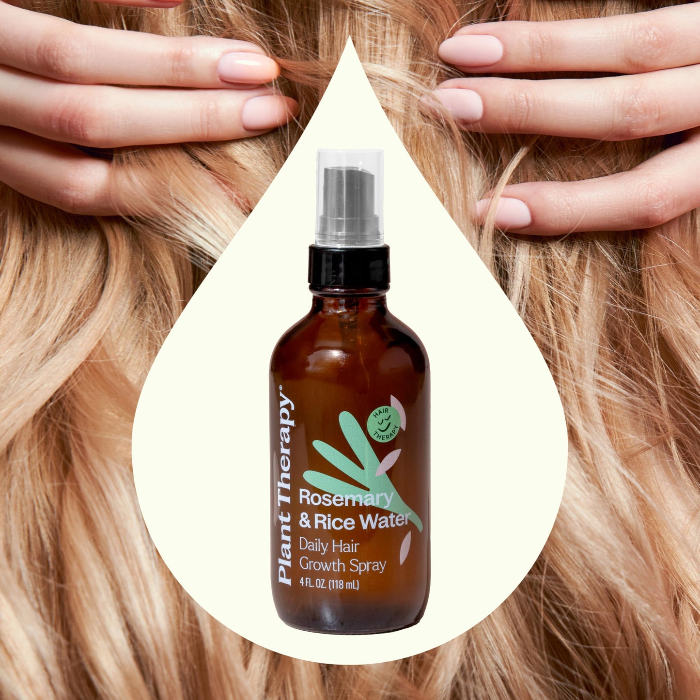Plant Therapy Rosemary & Rice Water Spray 4 oz Daily Hair Growth Spray, Maximizes Natural Hair Growth, Boosts Strength & Elasticity, Adds Volume Beauty & Personal Care Plant Therapy