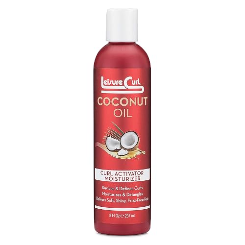 Leisure Curl Coconut Oil Curl Activator Moisturizer, 8 oz | Revives, Defines Curls, Moisturizes, Detangles, Delivers Soft Shiny Frizz-Free Hair Beauty & Personal Care Leisure Curl