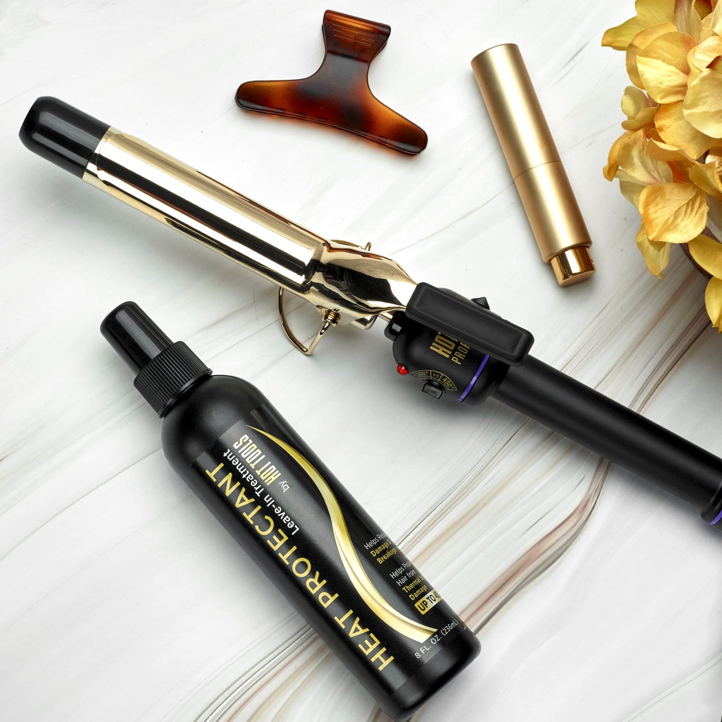 HOT TOOLS (2018 MODEL) Pro Artist 24K Gold Curling Iron | Long Lasting, Defined Curls (1 in) Beauty & Personal Care HOT TOOLS