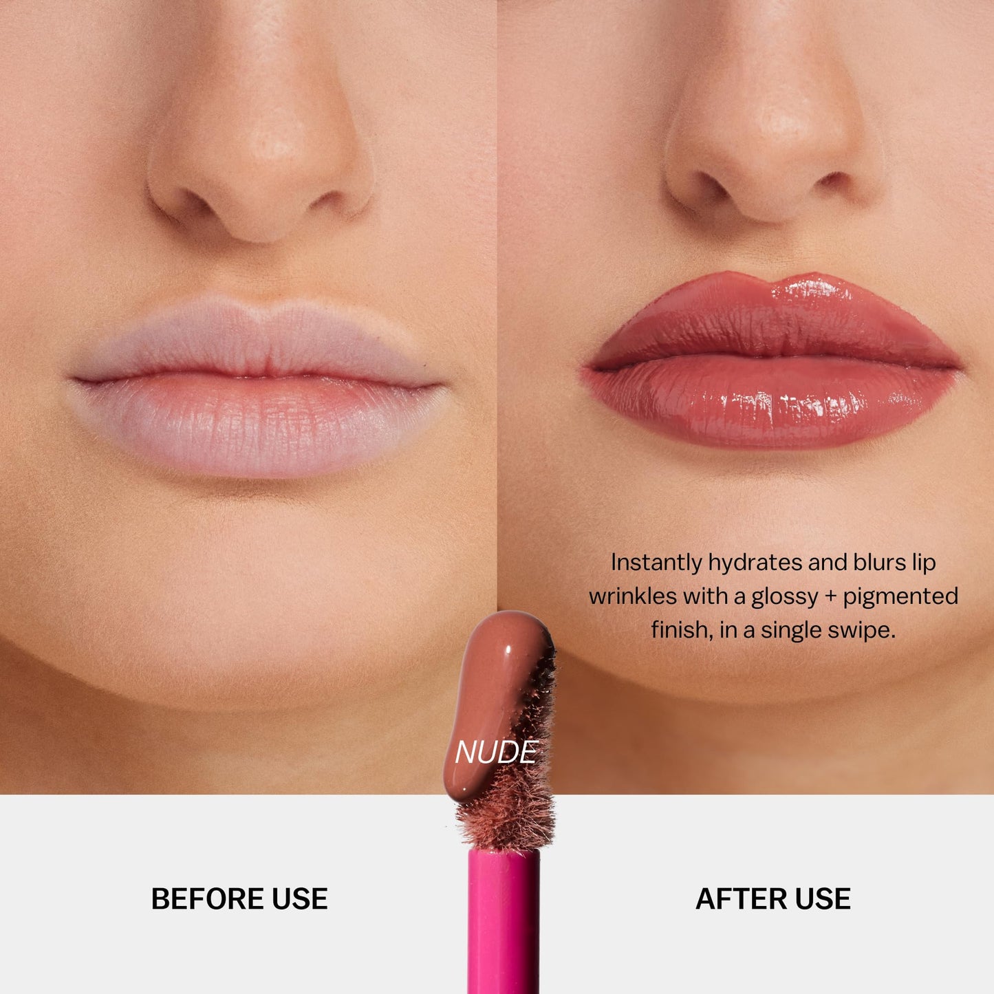 BASMA Beauty Ultra-Hydrating Rich Pigment Lip Gloss, Blurring Gloss with Shine, Non-Sticky High-Impact Color for Dry Lips, Nourishing Comfort, Glossy Beauty & Personal Care BASMA