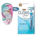 BIC Soleil Bella Click Women's 4-Blade Disposable Razor, 1 Handle and 4 Cartridges Beauty & Personal Care BIC