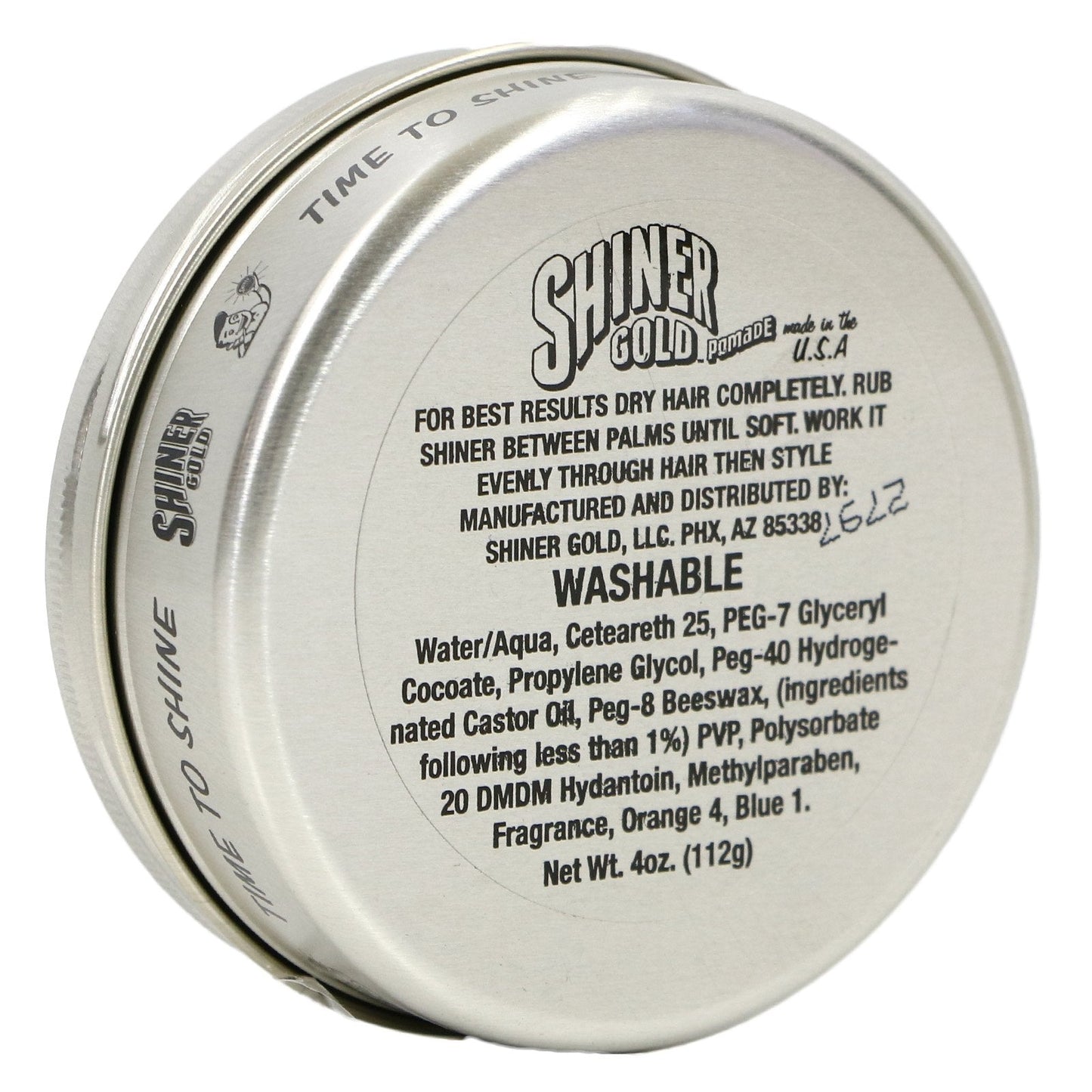 Shiner Gold Pomade | Strong Hold | High Shine | Water-based | Coconut Scent, 4oz Beauty & Personal Care Shiner Gold Pomade