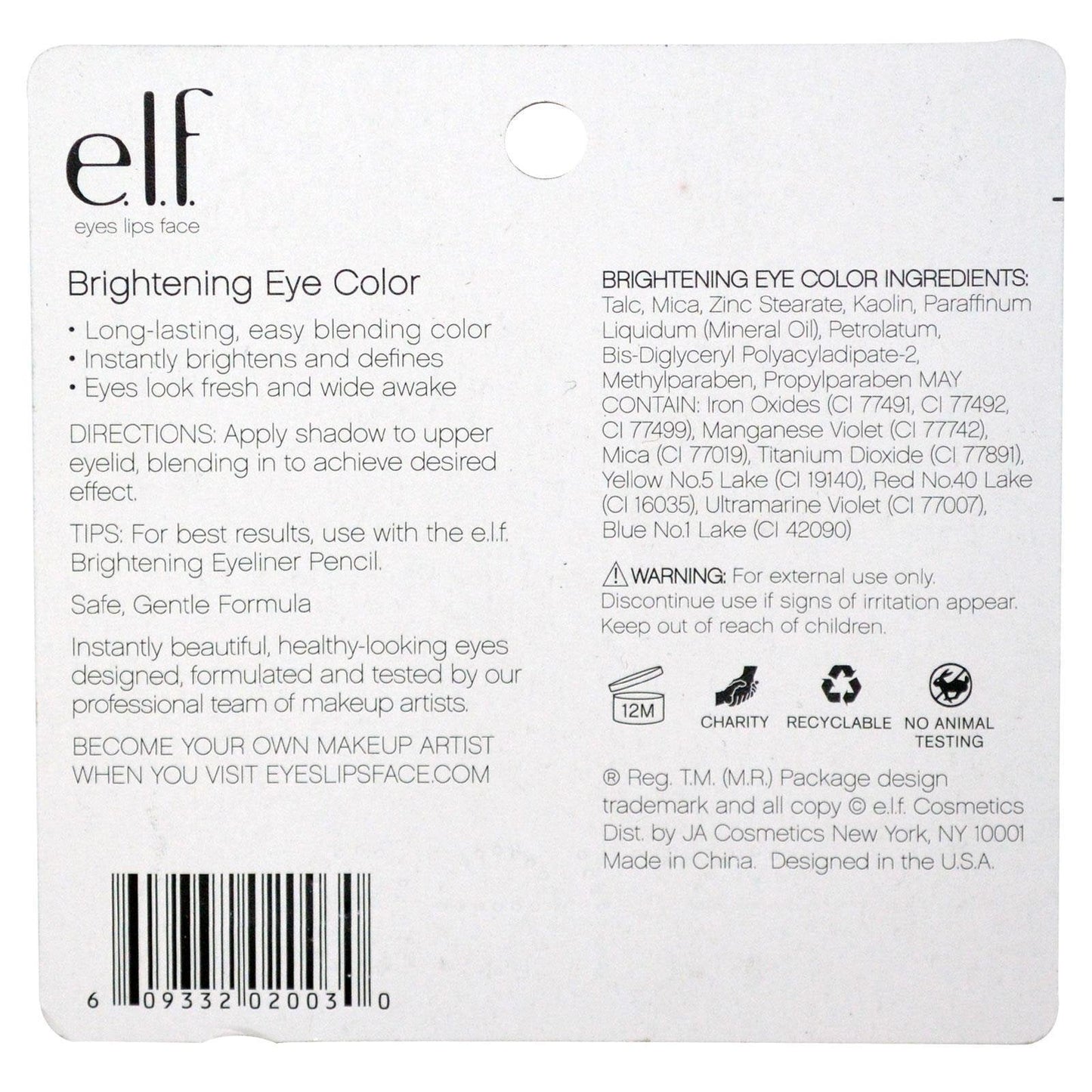 e.l.f. Essential Brightening Eye Color 2003 Silver Lining by e.l.f. Cosmetics Beauty & Personal Care e.l.f. Cosmetics