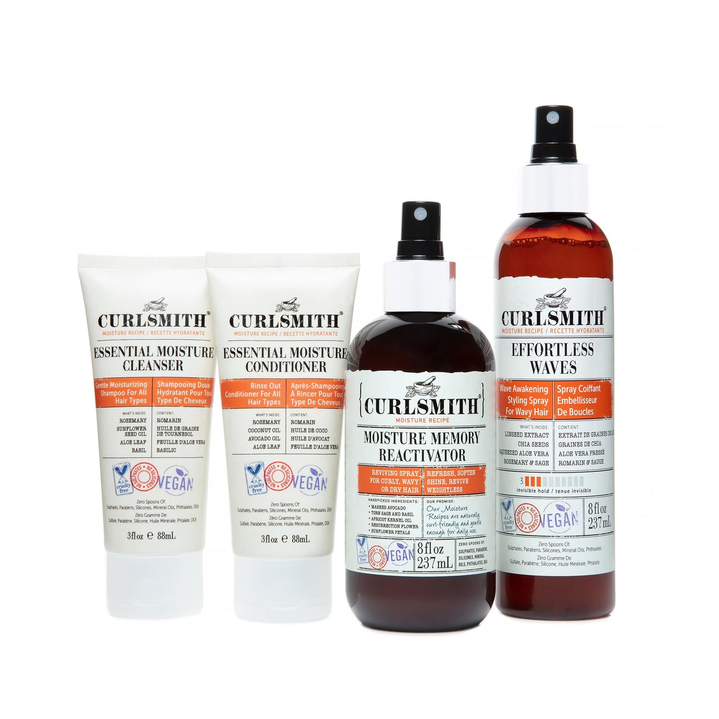 Curlsmith - Wavy Wash Day Discovery Kit | Complete Wash Day Kit, Perfect for People with Type 2 Curls | Cleanse, Control Frizz, Nourish & Hydrate Hair Beauty & Personal Care CURLSMITH