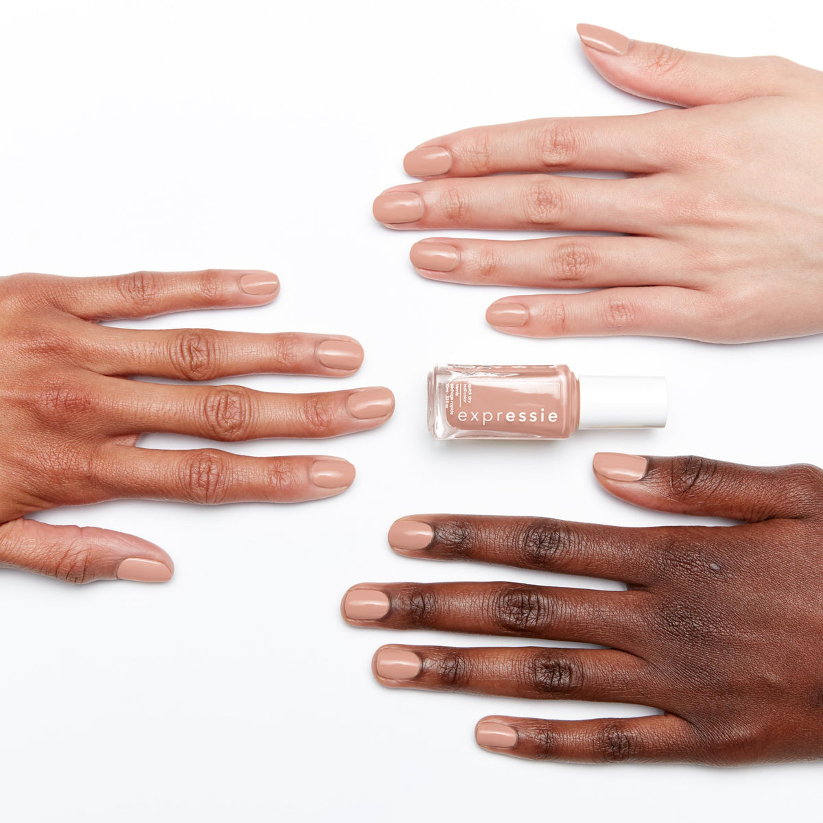 essie Expressie Nail Polish, Quick-Dry Light Beige Nail Polish, Power Moves, Vegan, Buns Up, 0.33 fl oz Beauty & Personal Care essie