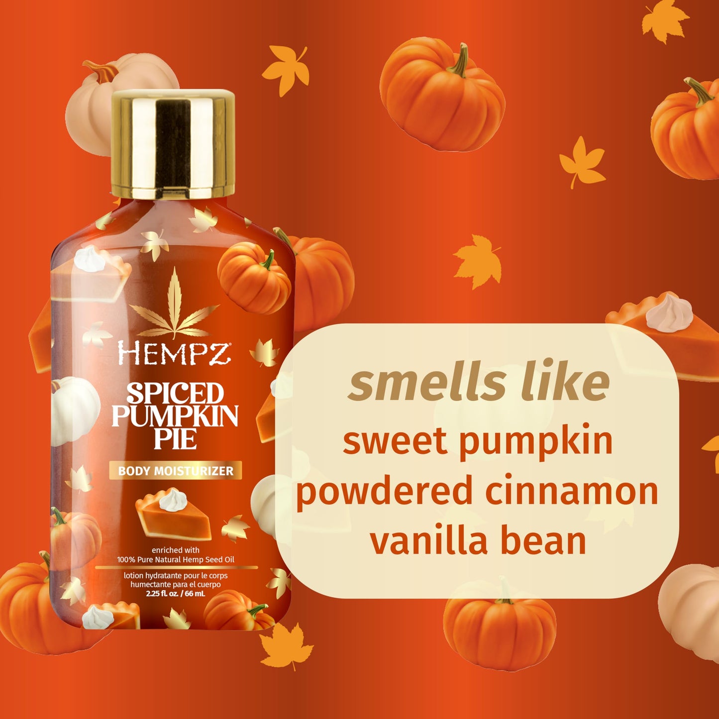 Hempz Fall Faves Trio Lotion & Lip Balm Set, Limited Holiday Run, Moisturizing and Nourishing Gift Pack, Travel Size Beauty and Personal Care Hempz