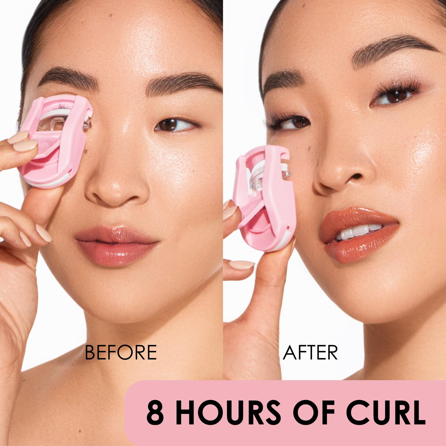 JAPONESQUE Travel Eyelash Curler, Pink - Plastic Eyelash Curlers for Travel Makeup, Go Curl Lash Curler with Bonus Replacement Lash Pad - 1 Pack Beauty & Personal Care JAPONESQUE