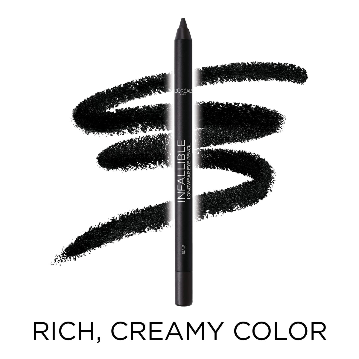 L'Oreal Paris Makeup Infallible Pro-Last Pencil Eyeliner, Waterproof and Smudge-Resistant, Glides on Easily to Create any Look, Burgundy, 0.042 oz. Beauty & Personal Care L'Oreal Paris