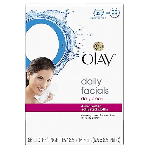 Olay Daily 4-in-1 Facial Cloth Normal Twin Pack, 66 Count Beauty & Personal Care Olay