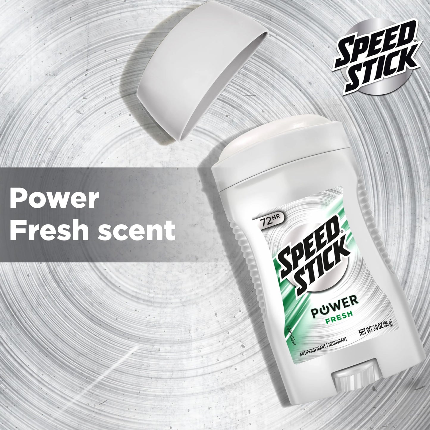 Speed Stick Power Antiperspirant Deodorant for Men, 72 HR Sweat & Odor Protection, Fresh Scent, 3.0 oz Stick (4 Pack) Beauty and Personal Care Speed Stick