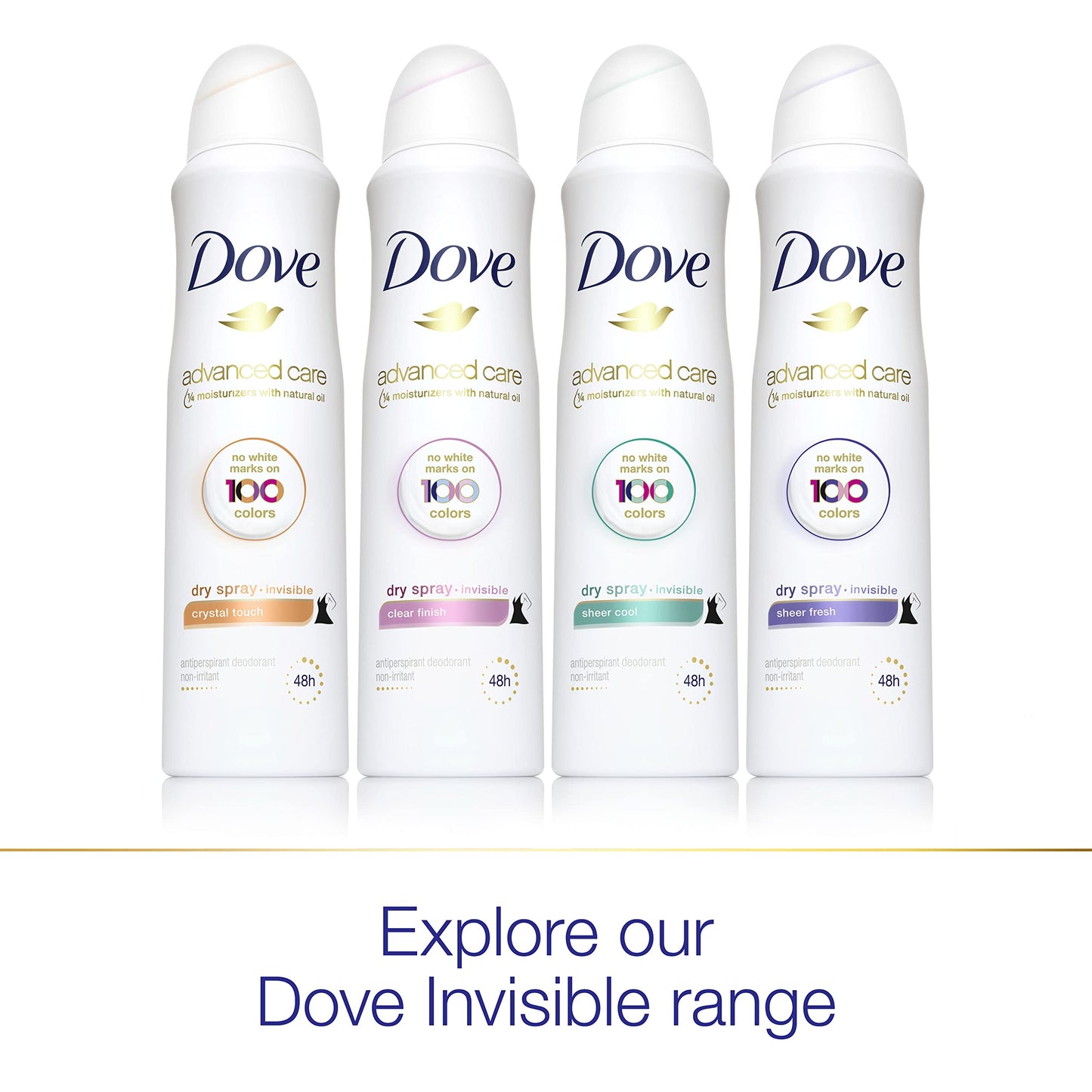 Dove Invisible Antiperspirant Deodorant Dry Spray ¼ Moisturizers Sheer Fresh 48-Hour Sweat and Body Odor Protecting Deodorant for Women 3.8 oz Beauty and Personal Care Dove