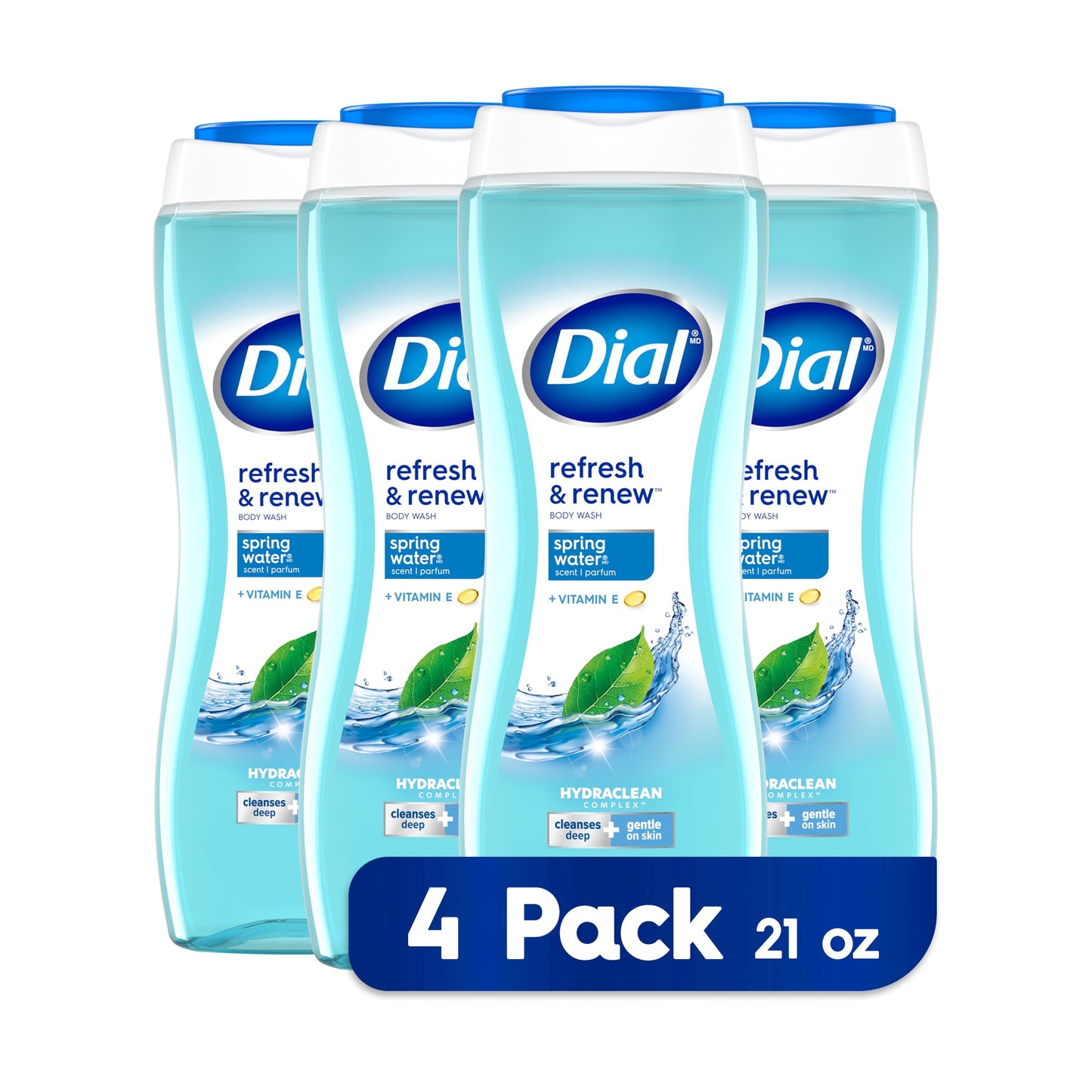 Dial Softening Body Wash, Spring Water, 21 fl oz (Pack of 4) Beauty & Personal Care Dial