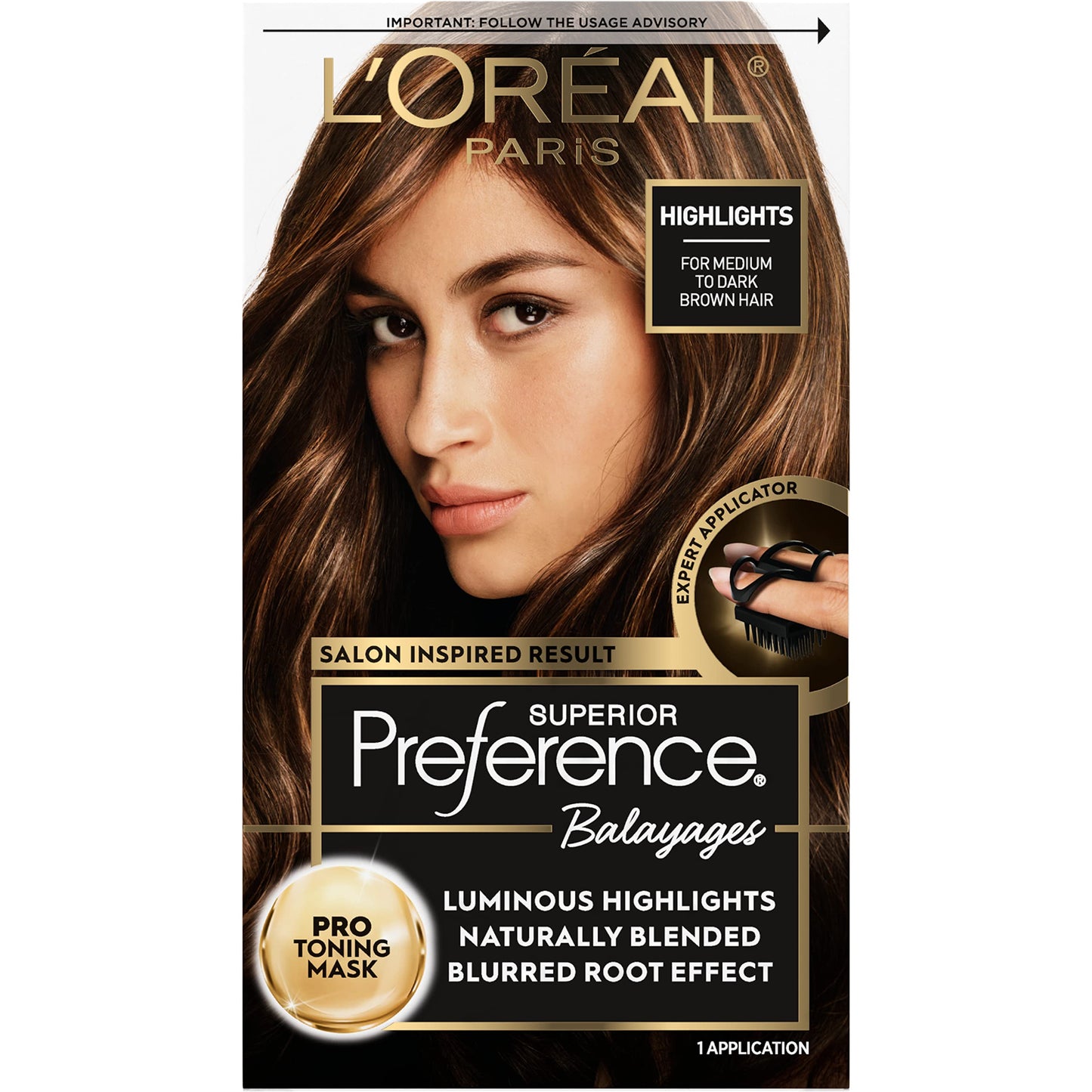 L'Oreal Paris Superior Preference Balayage Kit, Hair Dye for At-Home Highlighting with Pro Toning Mask, Light Brown to Brown, 1 Kit Beauty & Personal Care L'Oreal Paris