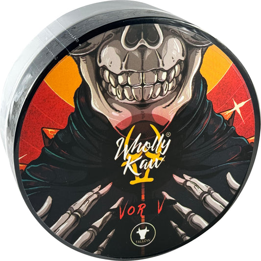 Vor V Tallow Shaving Soap. Enriched with Donkey Milk, Water Buffalo Milk, Whey Proteins, Omega 3, Omega 6, Hops Extract. Scent of Leather, Raspberry Beauty and Personal Care Wholly Kaw