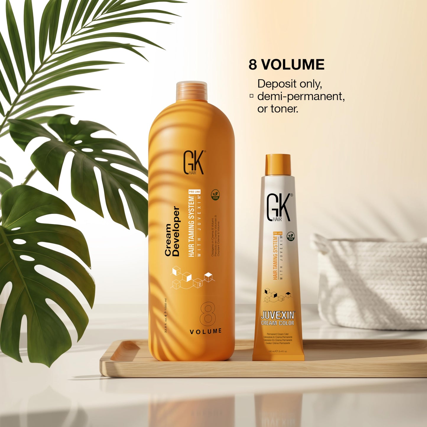 Global Keratin GK HAIR Professional Hair Creme 8 Volume Developer 33.8 Fl Oz for Hair Coloring Bleach - High-Performance Long Lasting Semi-Permanent Beauty & Personal Care GK HAIR